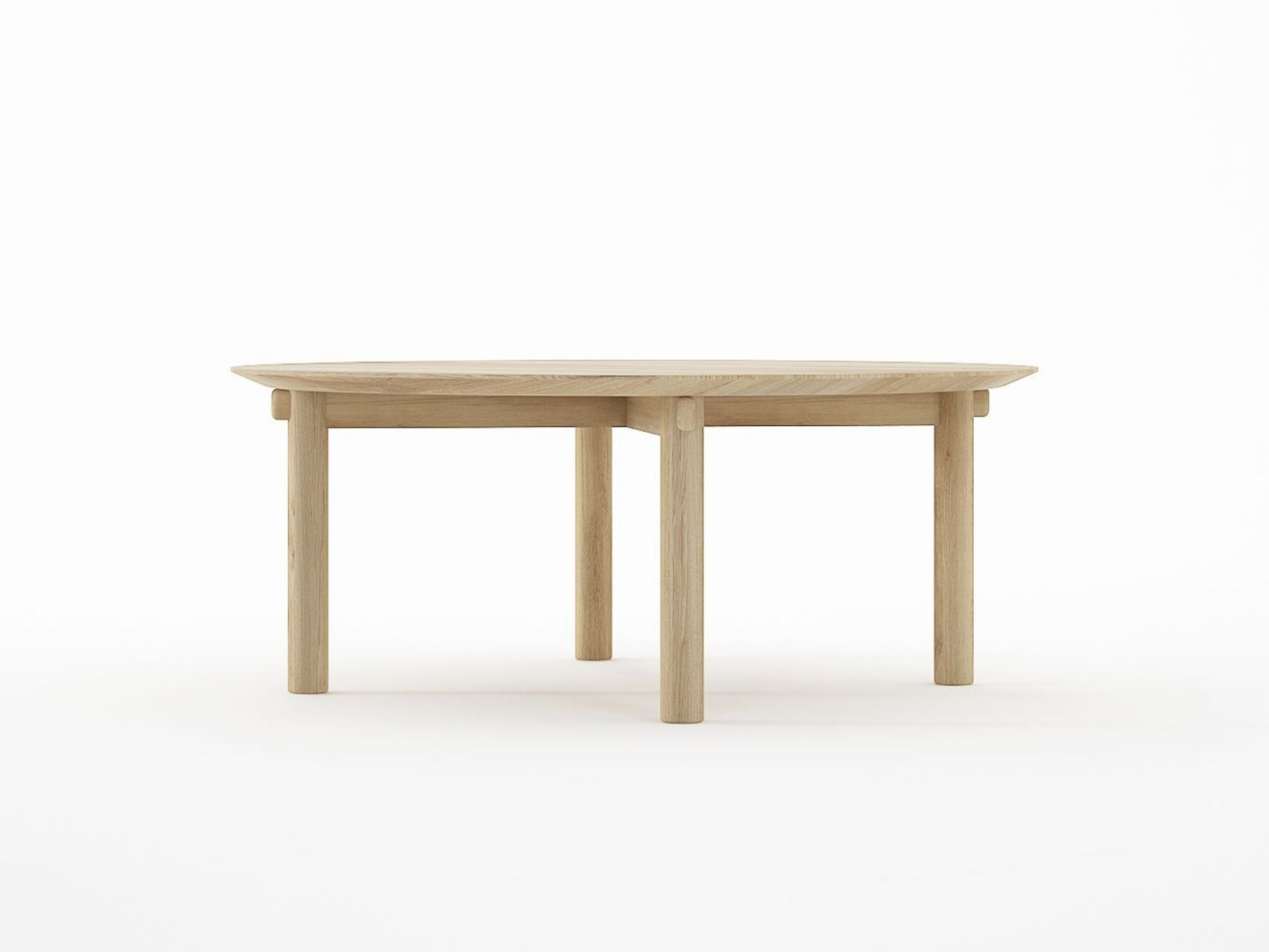 Tenon Round Coffee Table 100cm - European Oak