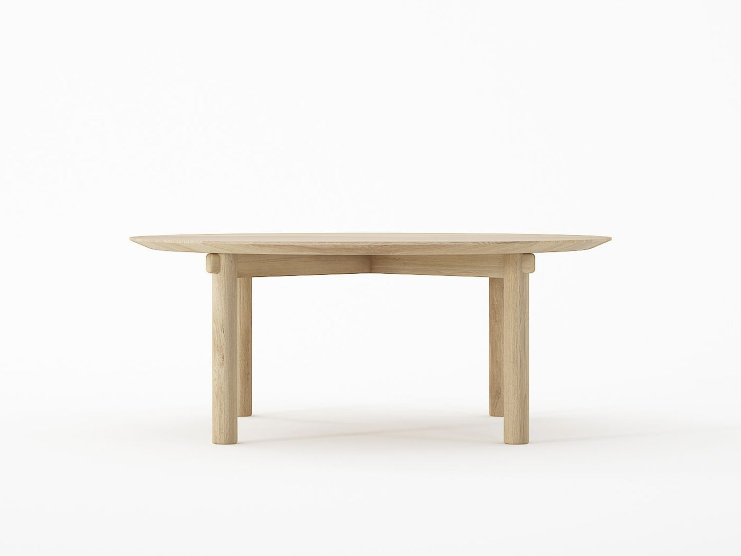 Tenon Round Coffee Table 100cm - European Oak