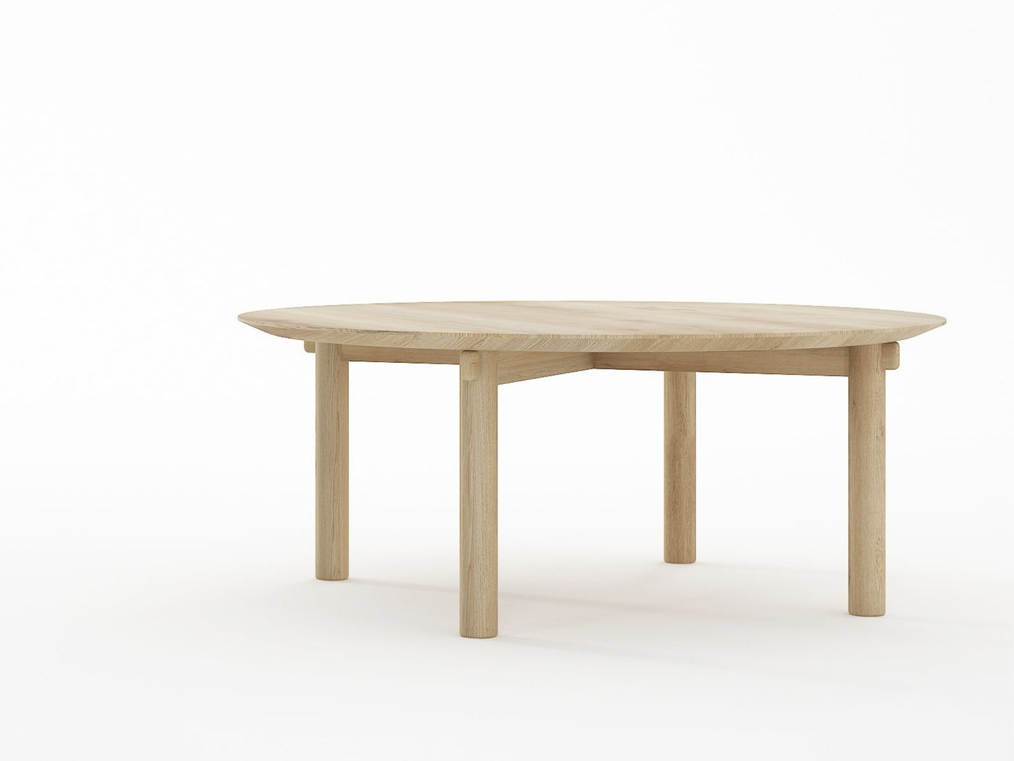 Tenon Round Coffee Table 100cm - European Oak