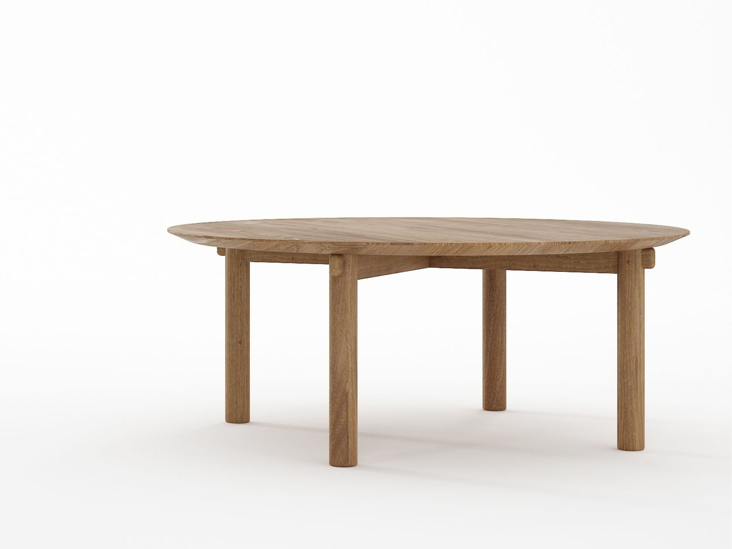 Tenon Round Coffee Table 100cm - Teak