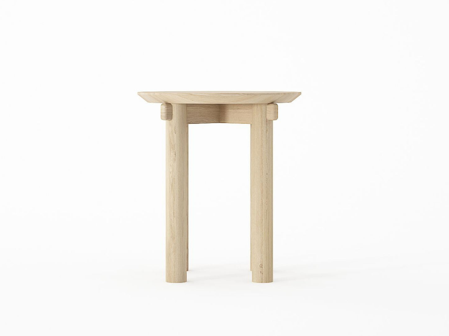 Tenon Round Dining Stool - European Oak