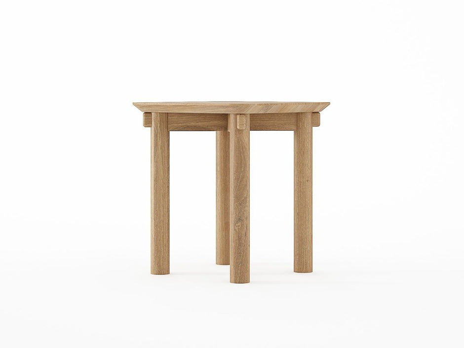 Tenon Square Dining Stool - Teak