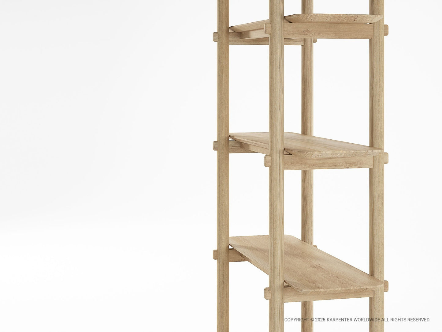 Tenon Bookcase 90cm - European Oak