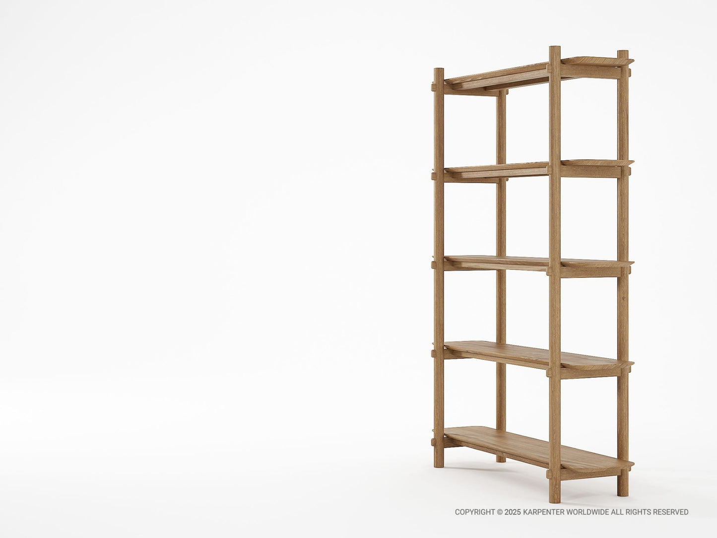 Tenon Bookcase 120cm - Teak