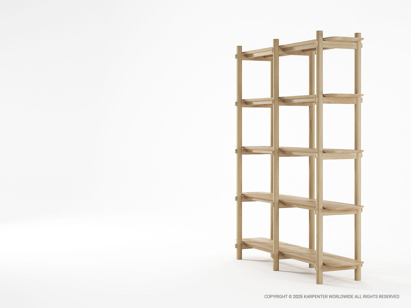 Tenon Bookcase 150cm - European Oak