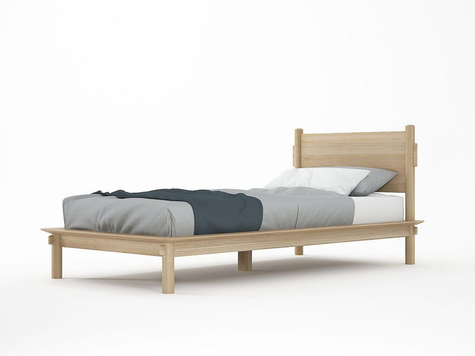 Tenon King Single Bed - European Oak
