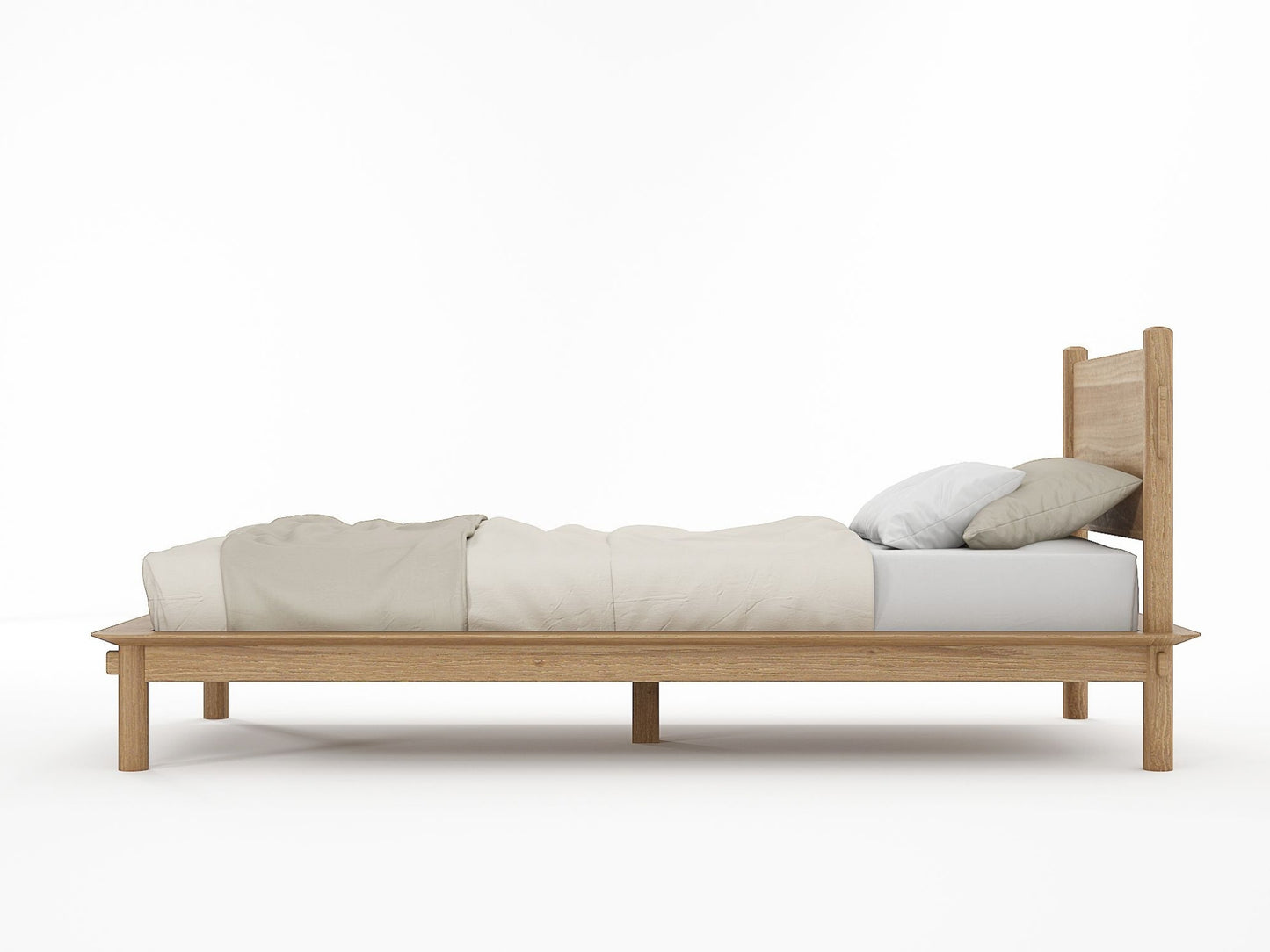 Tenon King Single Bed - Teak