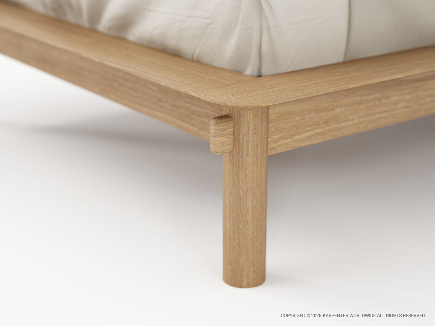 Tenon King Single Bed - Teak