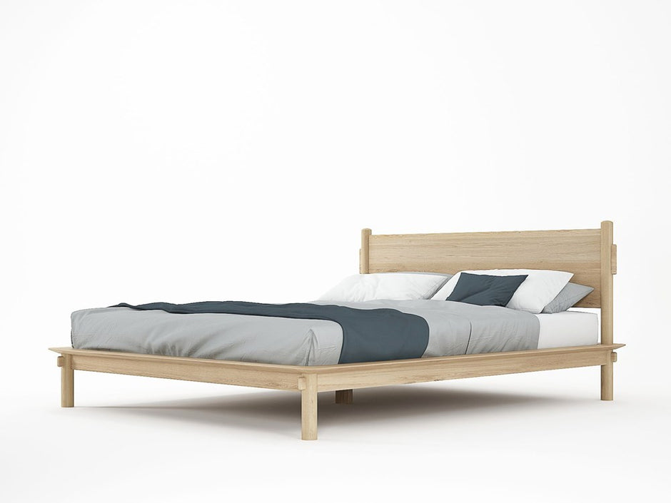 Tenon Queen Bed - European Oak