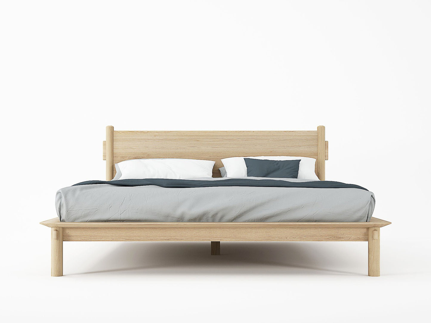 Tenon Queen Bed - European Oak