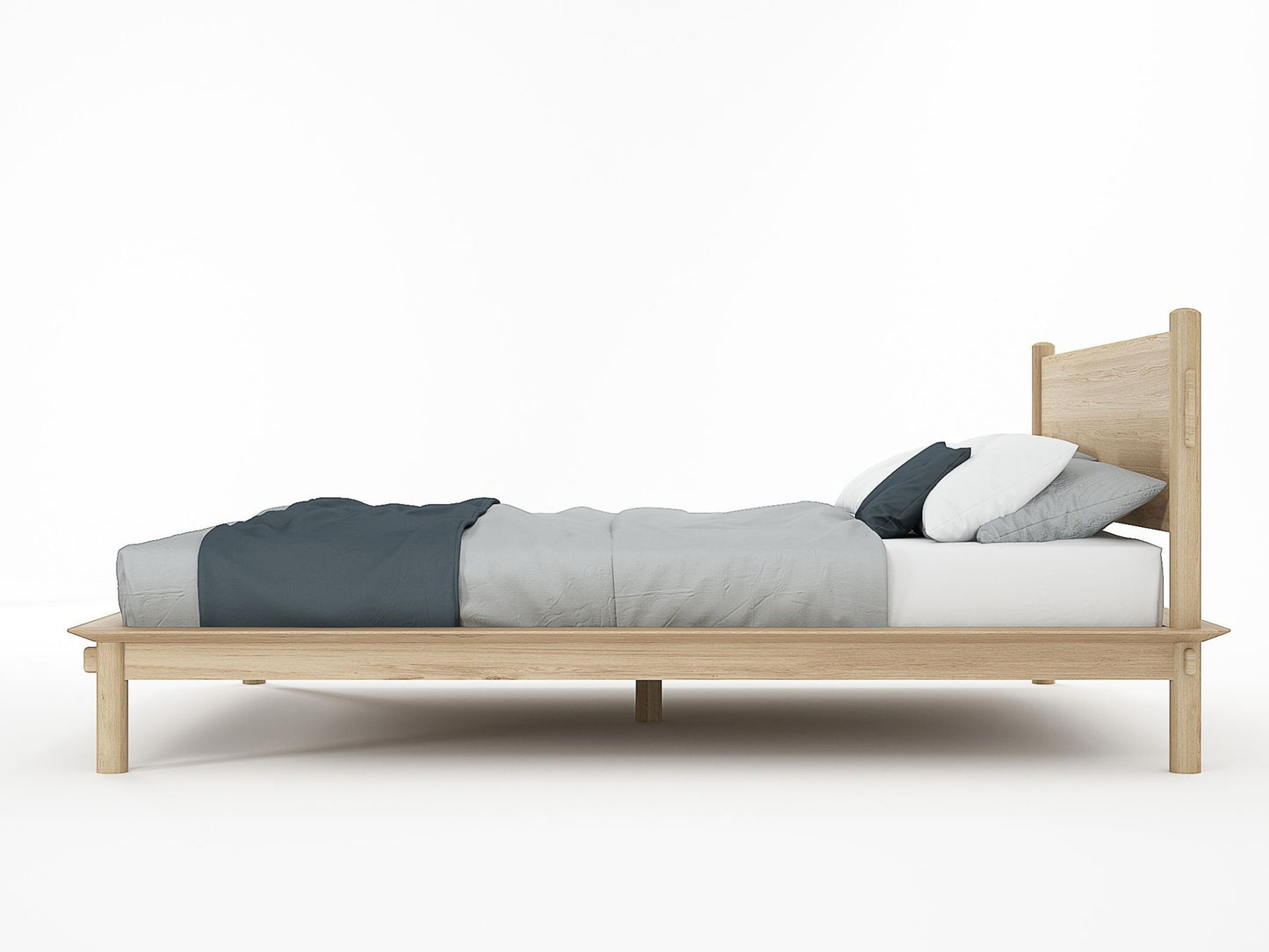 Tenon Queen Bed - European Oak