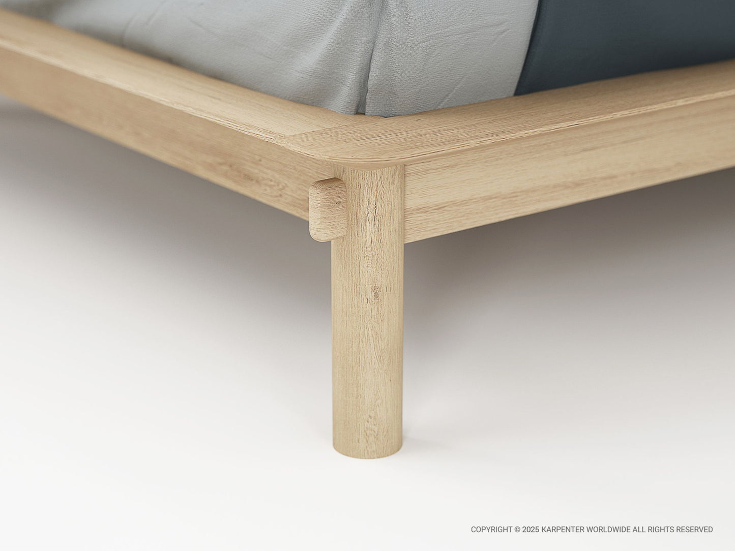 Tenon Queen Bed - European Oak
