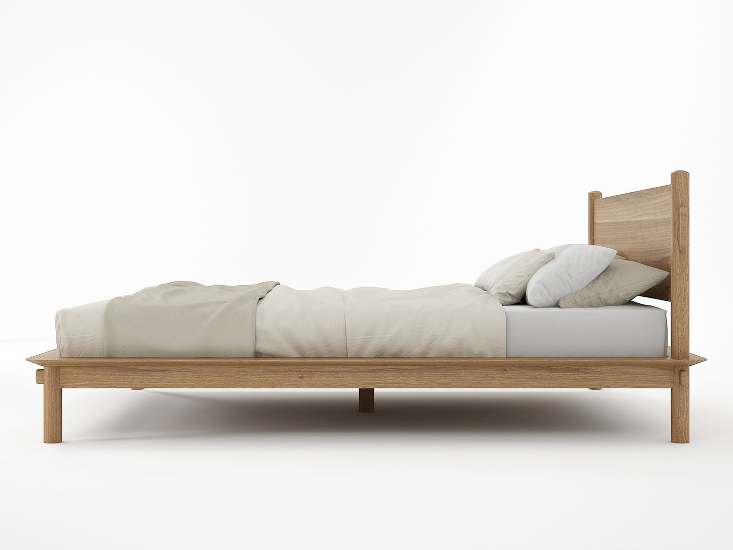 Tenon Queen Bed - Teak