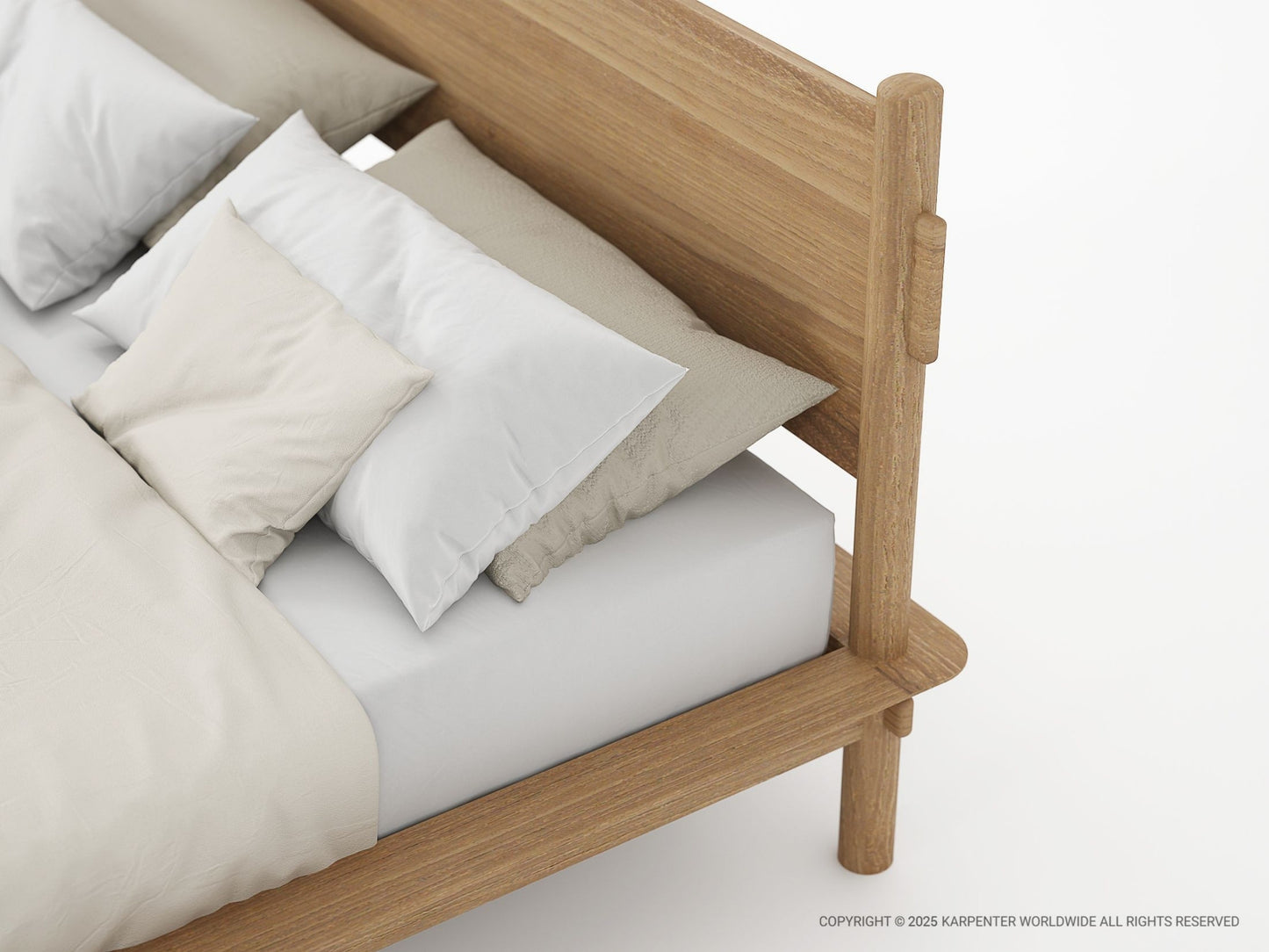 Tenon Queen Bed - Teak