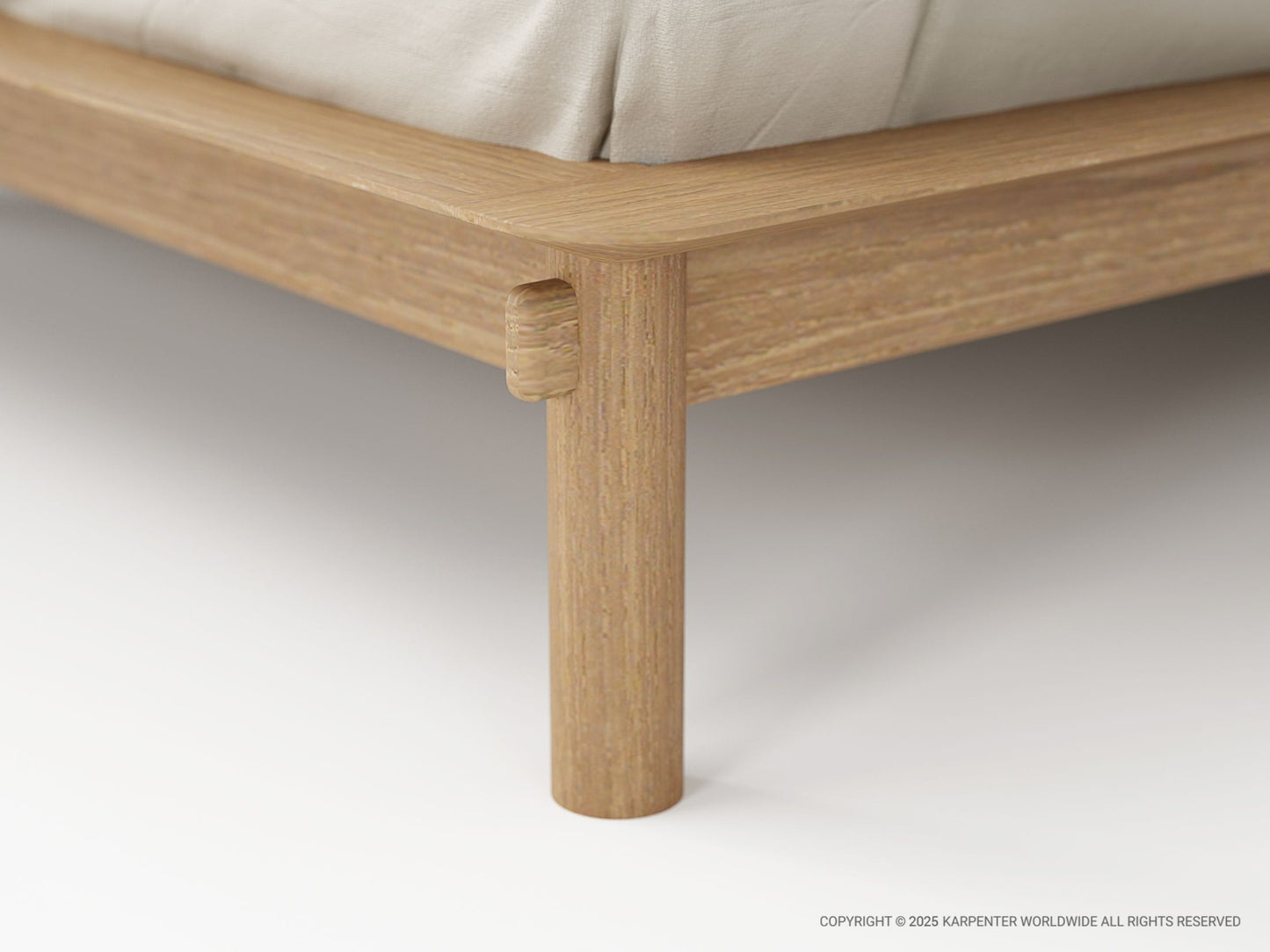Tenon Queen Bed - Teak