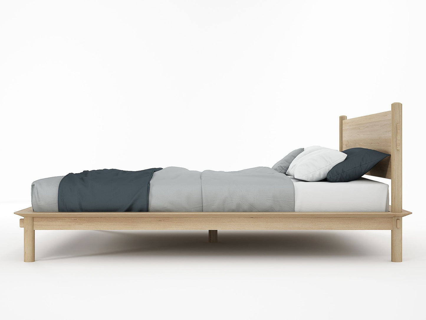 Tenon King Bed - European Oak