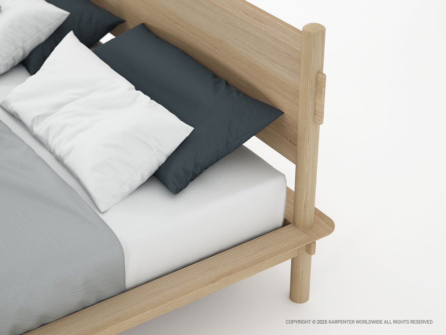 Tenon King Bed - European Oak