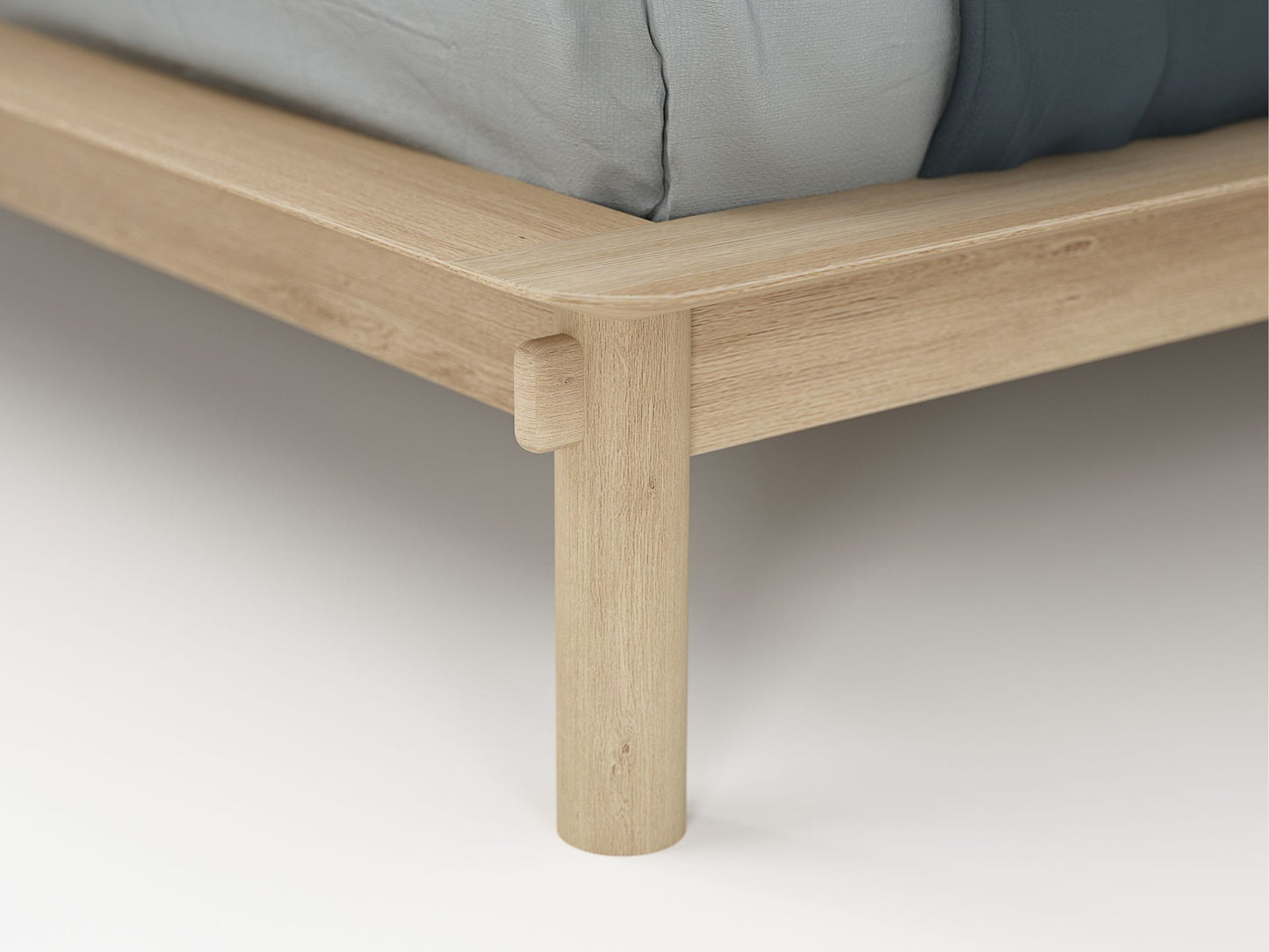 Tenon King Bed - European Oak