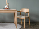 KTT001OELE100_2 Wooden Armchair at Table