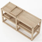 KUD06O_2 wooden storage unit with trays