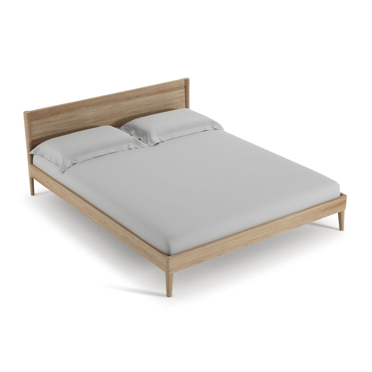 Wooden bed frame with 160x200 mattress