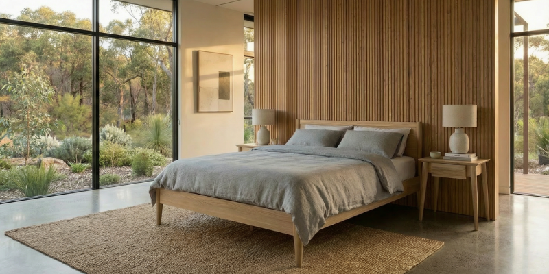 Vintage King Bed  - European Oak