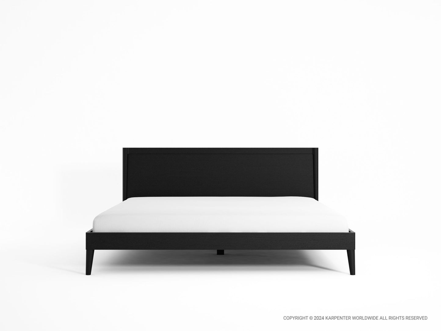 Vintage King Bed  - Satin Black