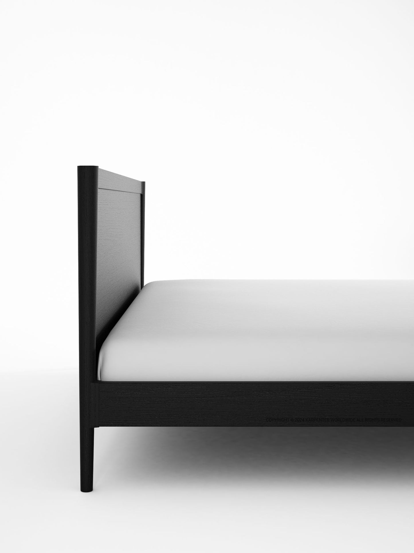 Vintage King Bed  - Satin Black