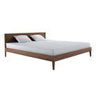 KV0035T-SIDE Wooden Bed Frame with Pillows