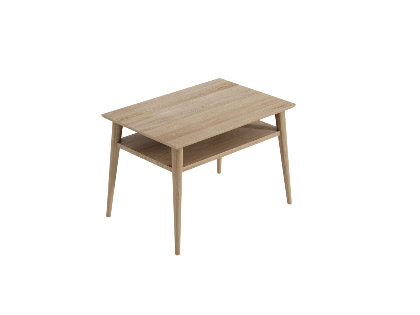 Vintage Wide Open Bedside - European Oak