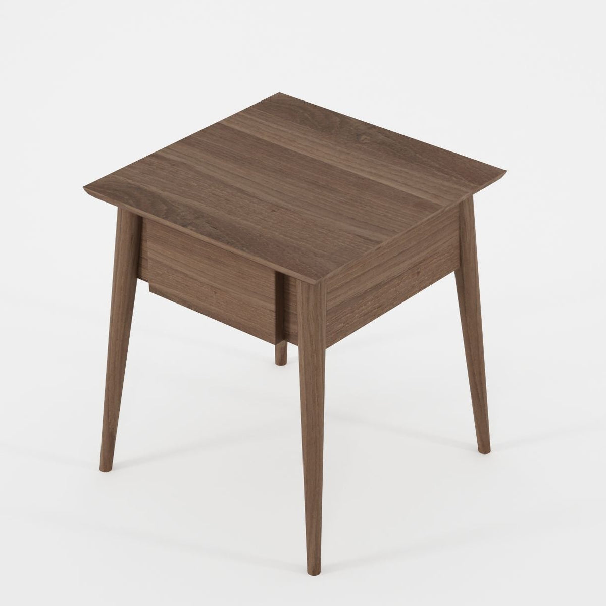 Wooden side table with drawer