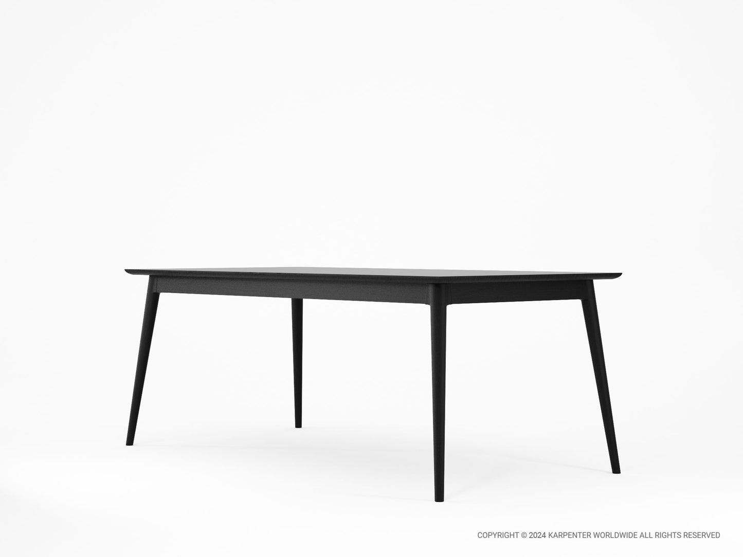 Vintage Dining Table 200(CM) - Satin Black