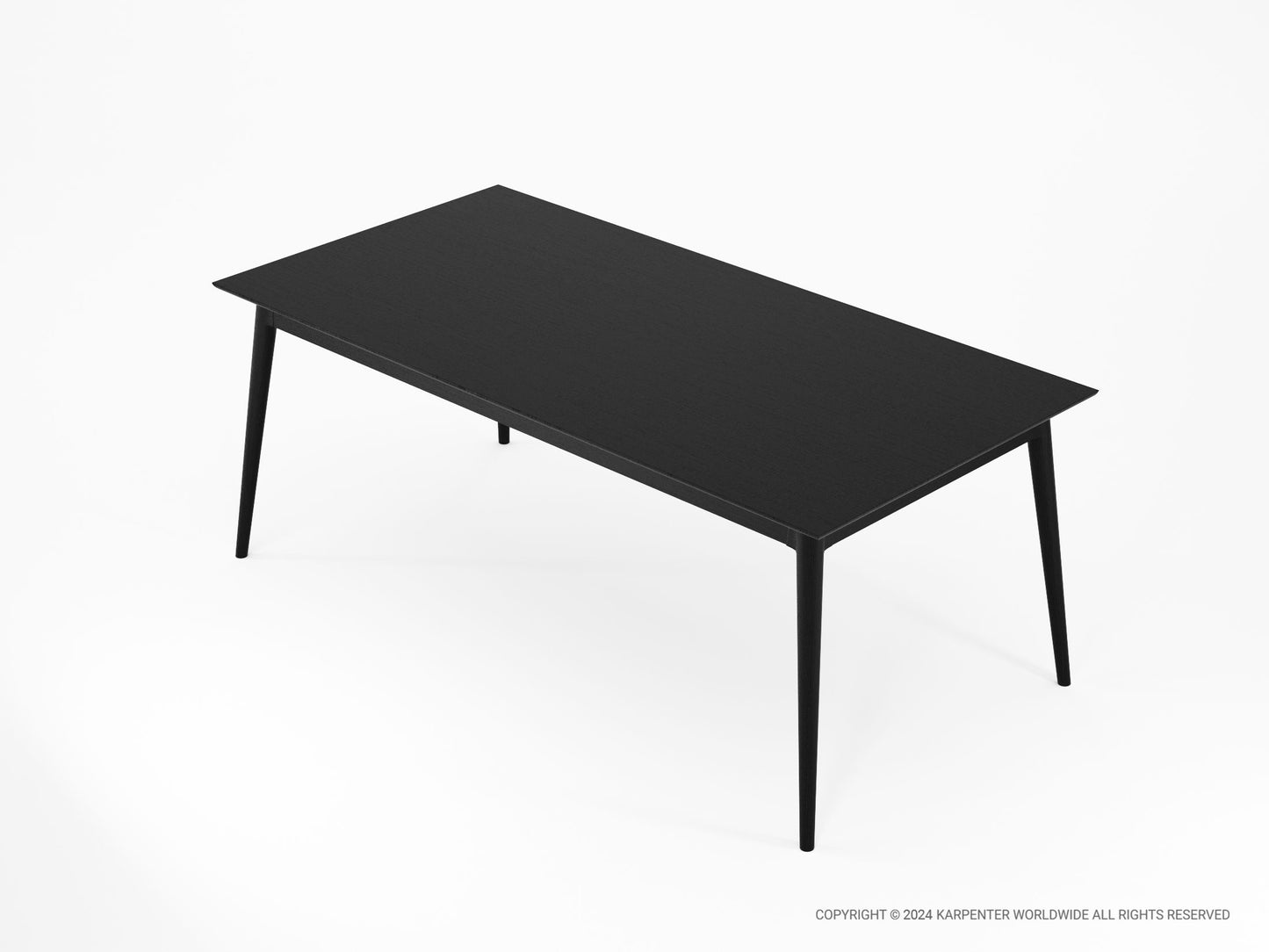 Vintage Dining Table 200(CM) - Satin Black