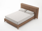 Koppar Teak Bed with White Linens