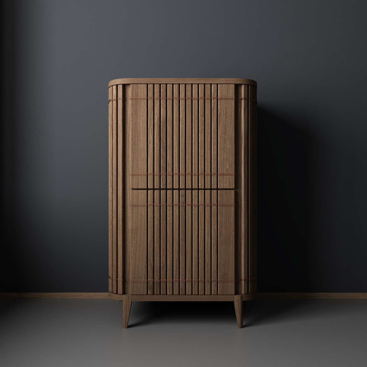 Koppar Minibar  - European Oak