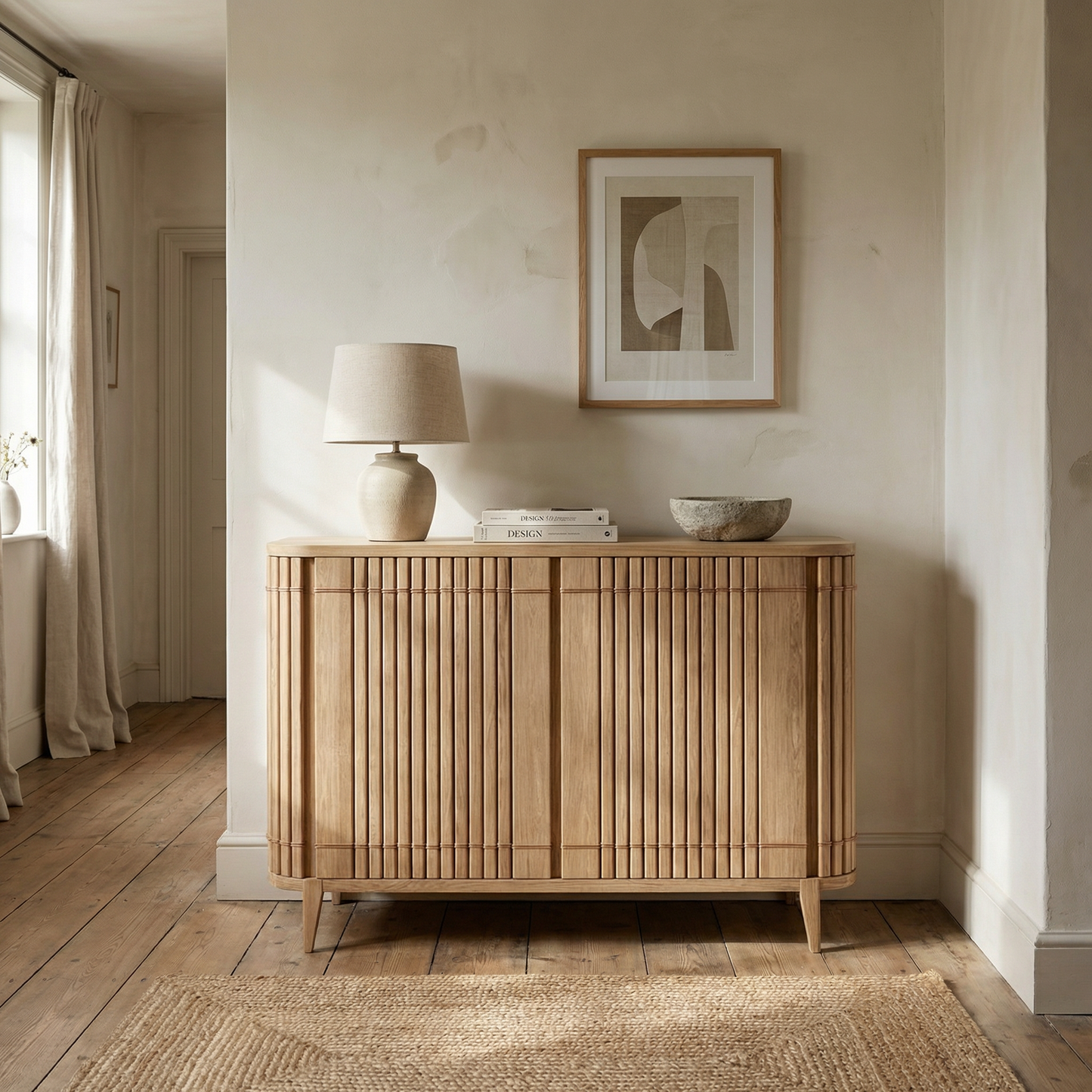 Koppar Sideboard with 2 Doors - European Oak