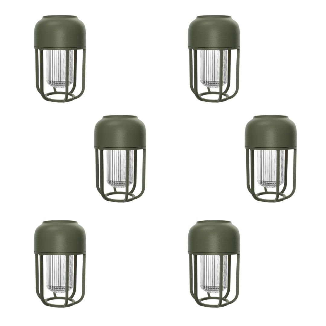 6 Light No 1 Set - Laurel Green