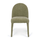 Green upholstered dining chair