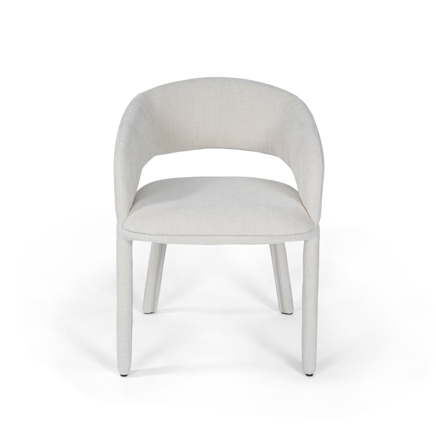 Lola Dining Chair Natural Vanilla Upholstery