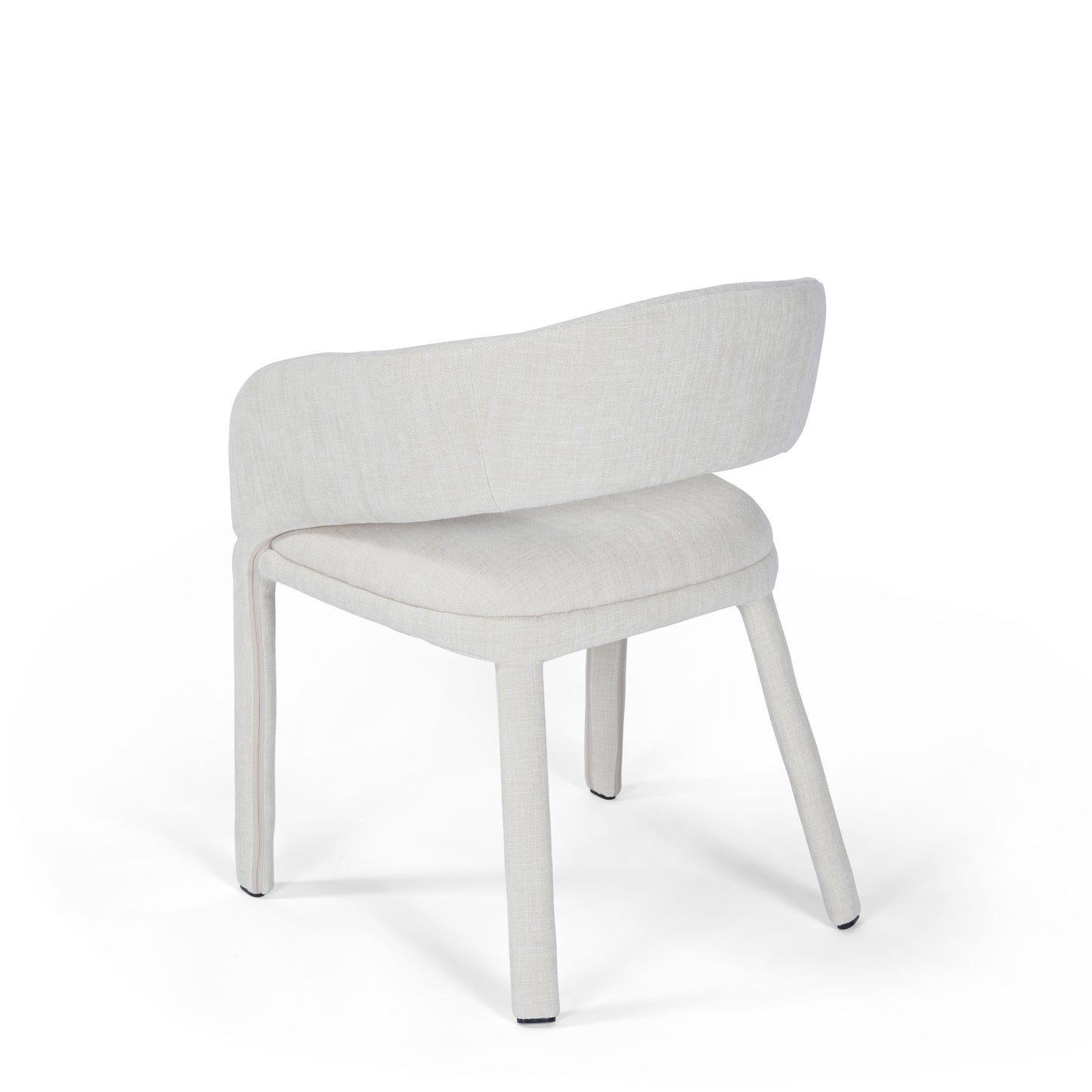 Lola Dining Chair Natural Vanilla Upholstery