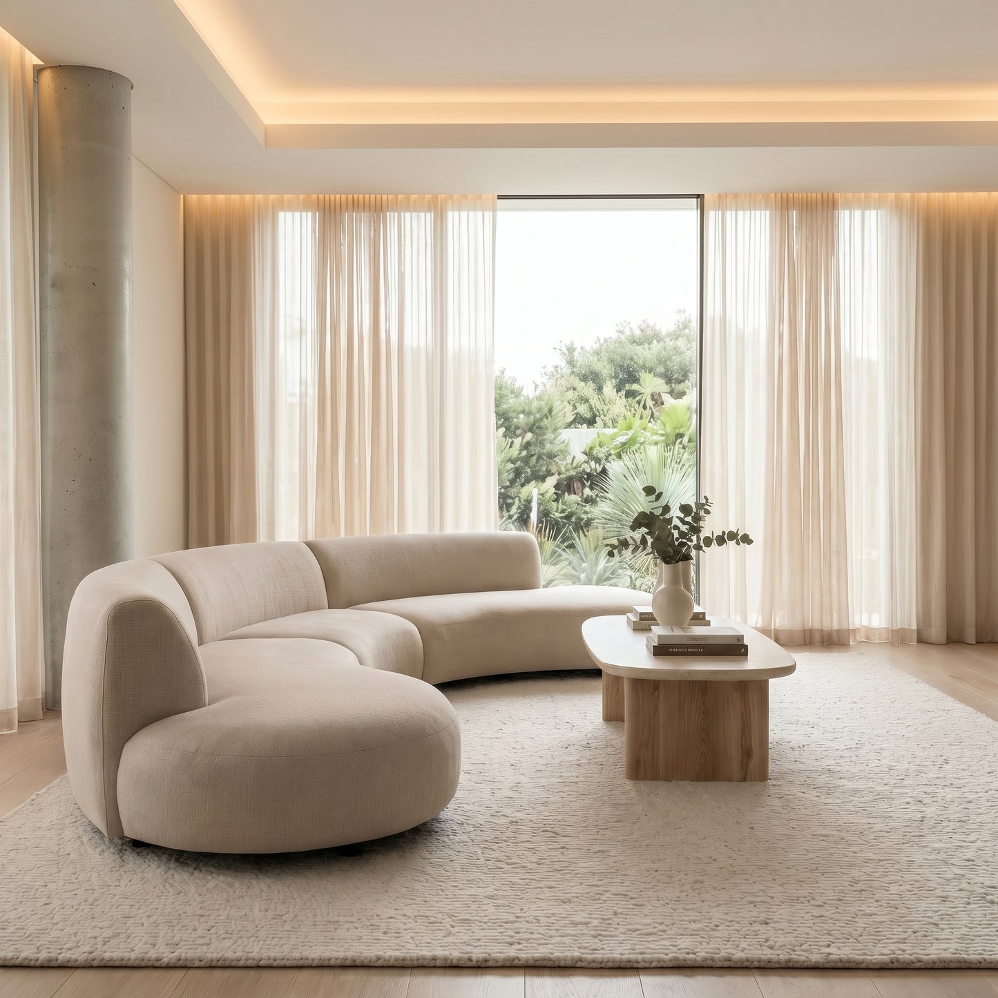 Eva 5 Seater Curved Lounge