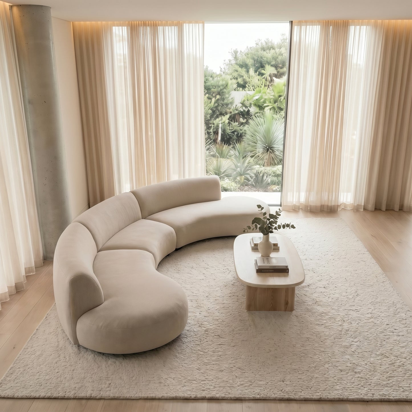 Eva 5 Seater Curved Lounge