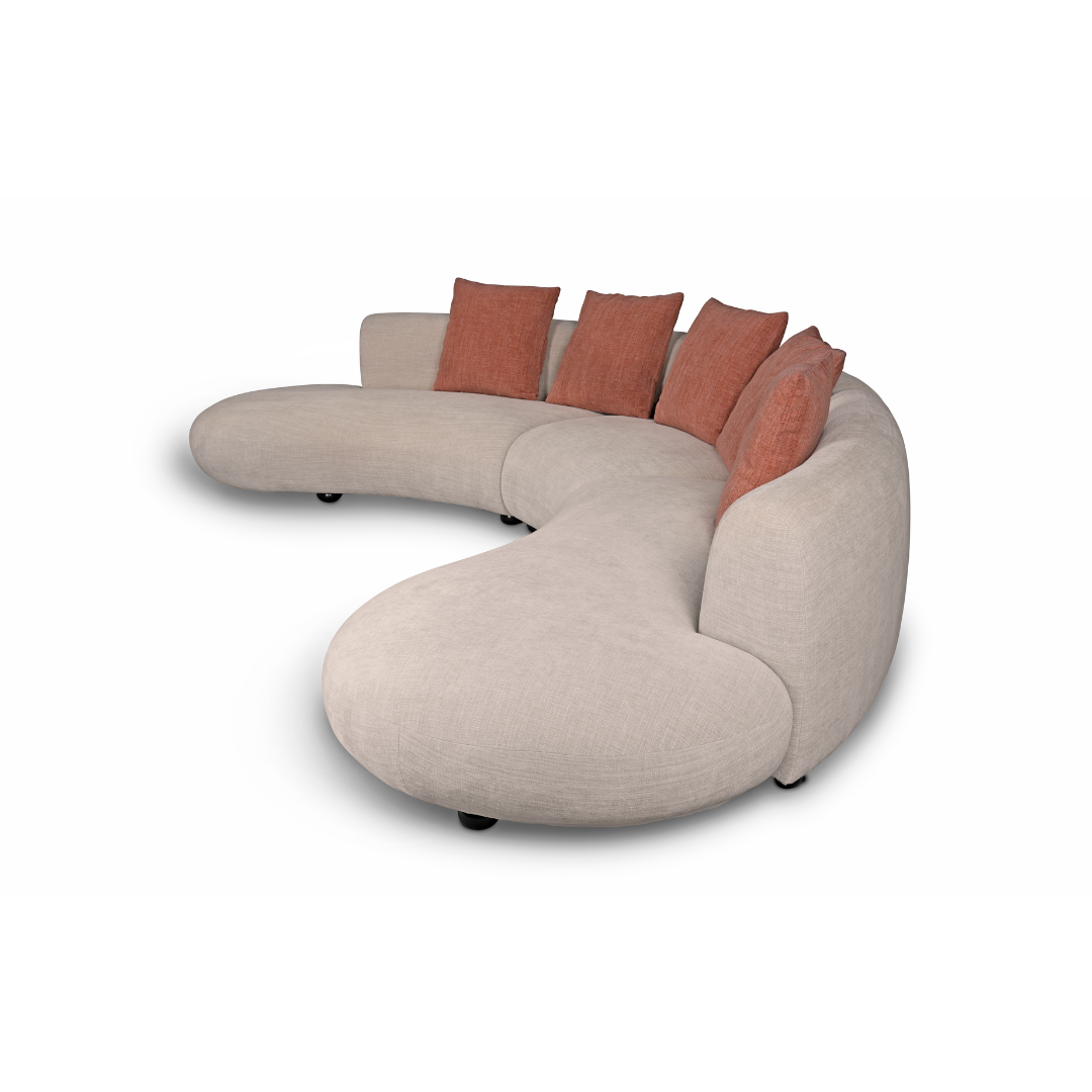 Eva 5 Seater Curved Lounge