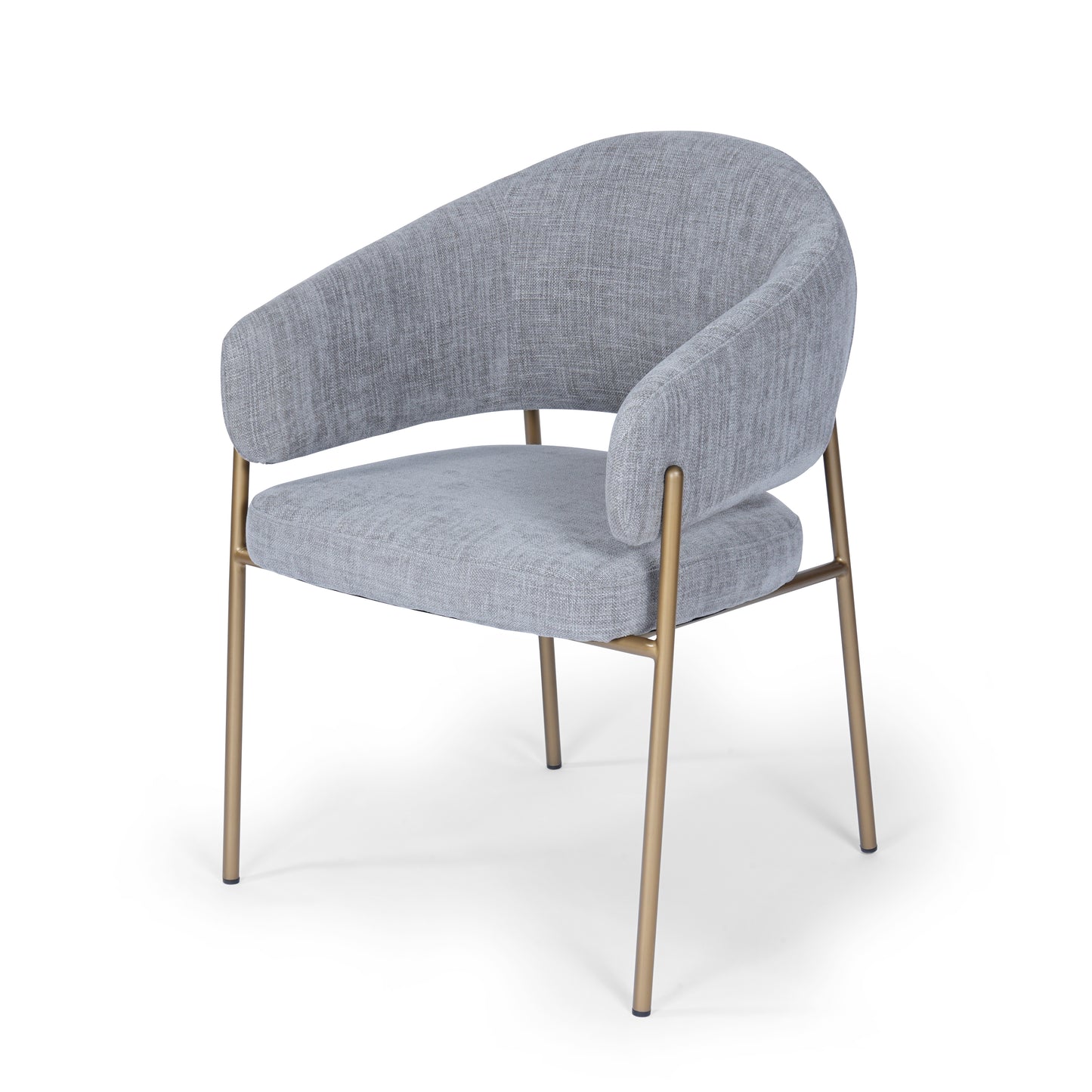 Hanna Dining Chair Silver Upholstery