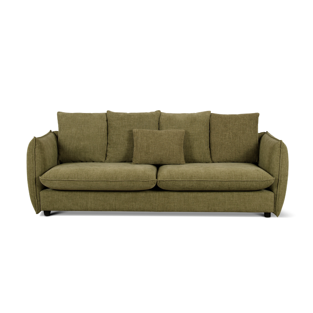 Camden 3 Seater Sofa Leaf Fabric Upholstery