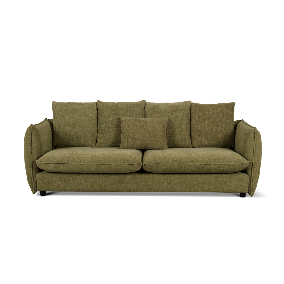 Camden 3 Seater Sofa Leaf Fabric Upholstery