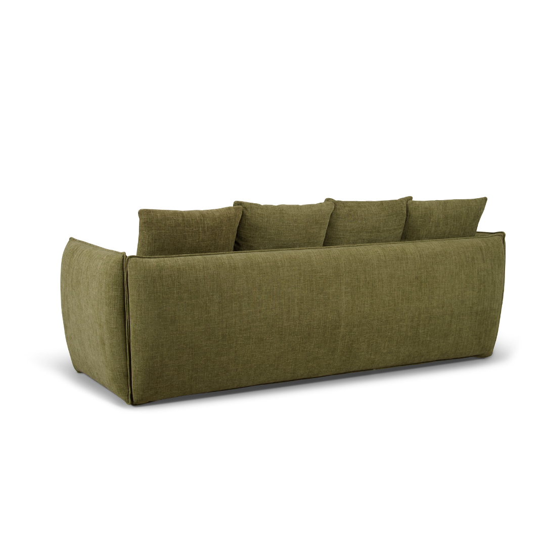Camden 3 Seater Sofa Leaf Fabric Upholstery