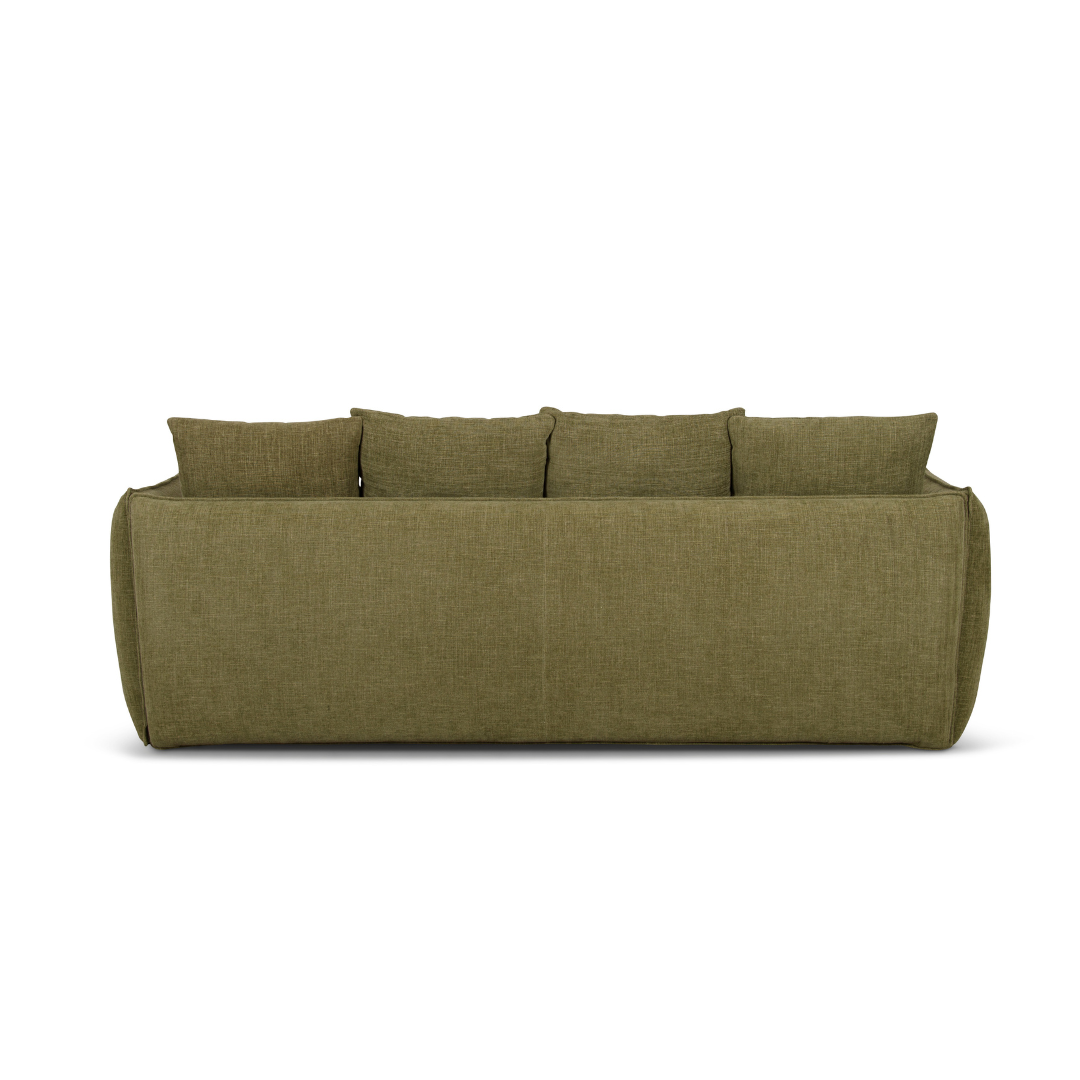 Camden 3 Seater Sofa Leaf Fabric Upholstery