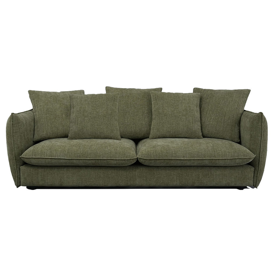 Camden 3 Seater Sofa Leaf Fabric Upholstery
