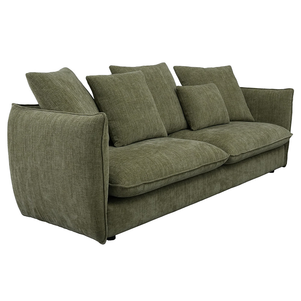 Camden 3 Seater Sofa Leaf Fabric Upholstery